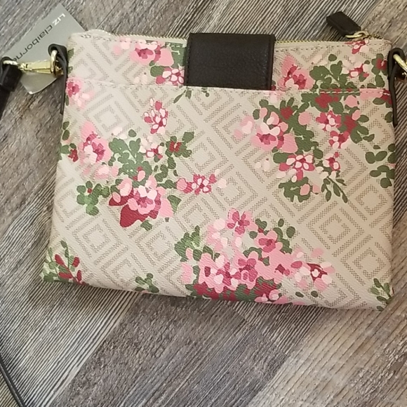 Liz Claborne Floral Crossbody Purse - Picture 7 of 11